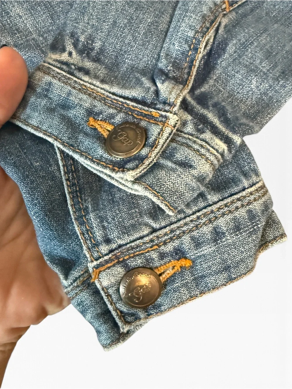 GAP Girls’ Blue Denim Jacket - Size Large